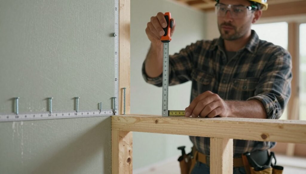 drywall screw spacing