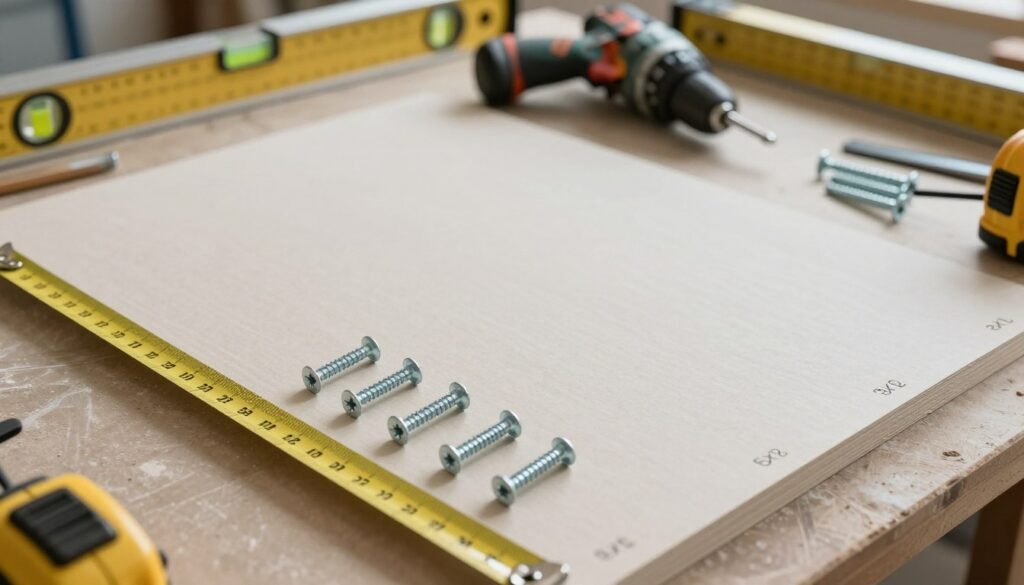 how many screws per sheet of drywall