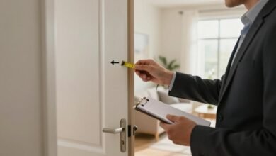 how to determine door swing